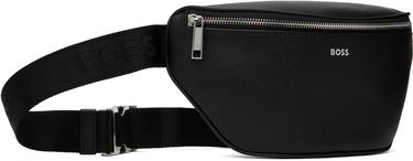 Taljetaske BOSS Saffiano Leather Belt Bag Sort | 50485597, 1