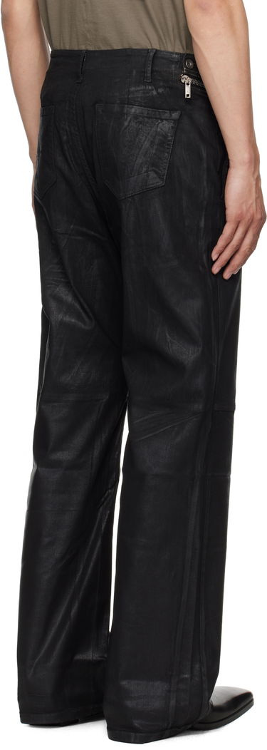 Bukser Rick Owens Rick Owens DRKSHDW Hollywood Aircut Leather Pants Sort | DU01E3356 SCF, 2