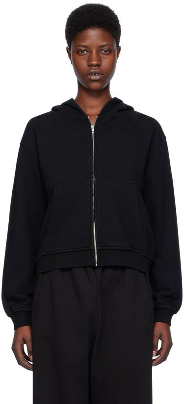 Sweatshirt We11done Zip Hoodie Sort | WD-TJ0-24-785-U-BK, 0
