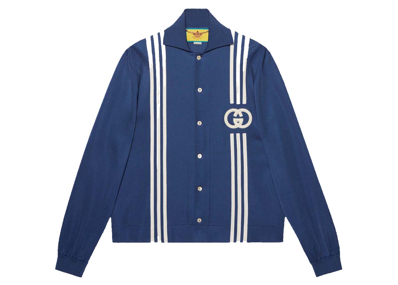 Skjorte Gucci adidas x Viscose Shirt Blue Blå | 700477 XKCIH 4030, 0