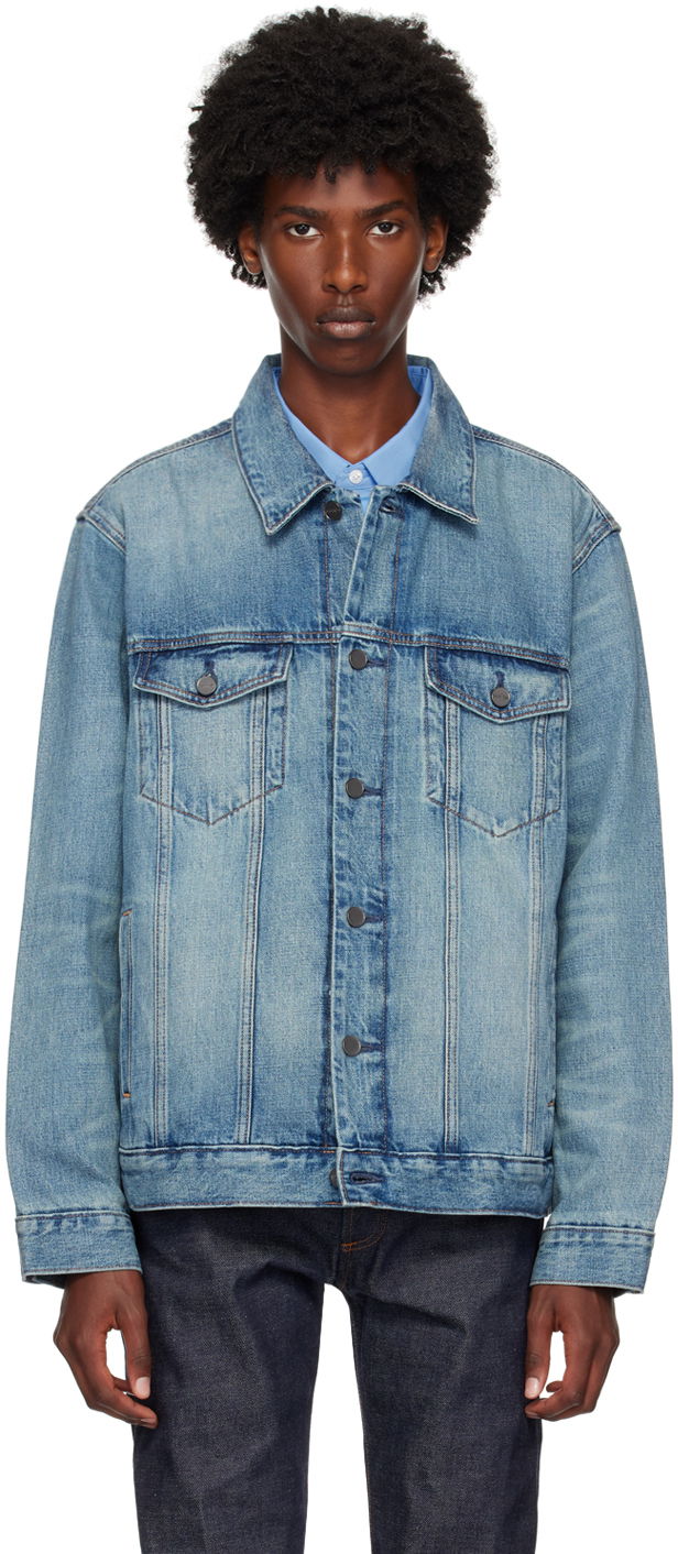 Jakke CALVIN KLEIN Elongated Denim Jacket Blå | 81EM746