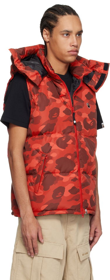 Vest BAPE A Bathing Ape Camo Down Vest Blå | 001DNK801005M, 4