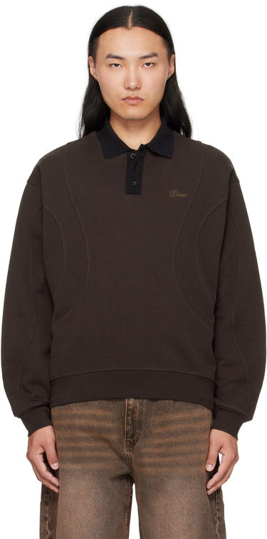 Polo skjorte Dime Dime Ruby French Terry Polo Brun | DIMEFA255BRW, 0