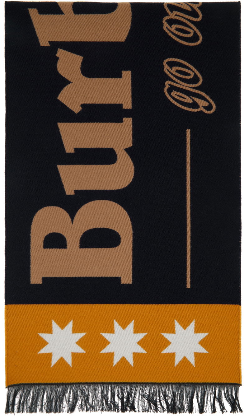 Tørklæde Burberry Burberry Jacquard Logo Scarf Gul | 8049660, 0
