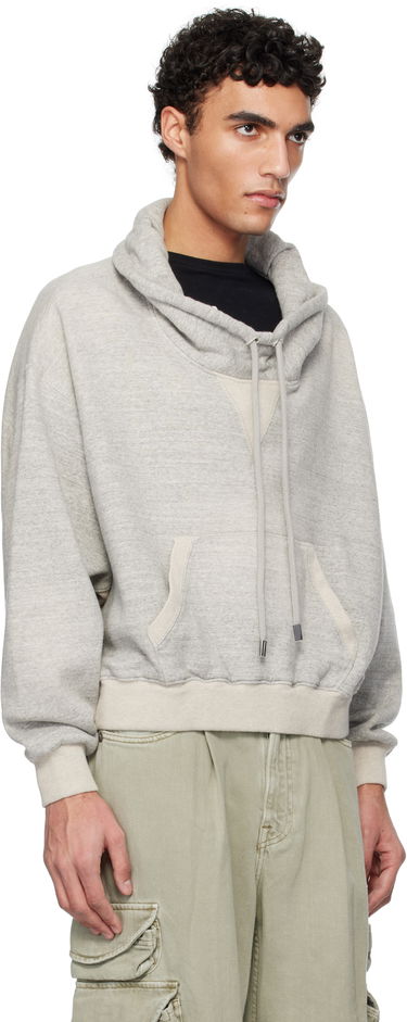 Sweatshirt R13 R13 Cropped Popover Sweatshirt Grå | R13WK255-001BH, 1