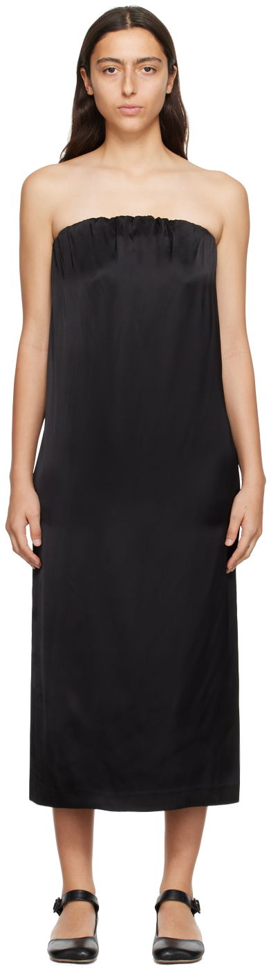 Kjole Loulou de Saison Loulou de Saison Strapless Midi Dress Sort | SIPLE