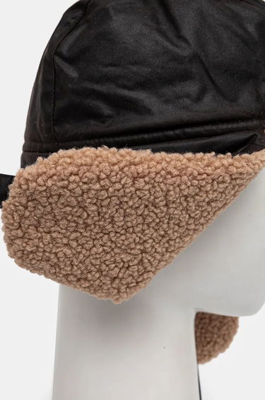 Hat Barbour Waxed Cotton Trapper Hat Brun | MHA0710, 2