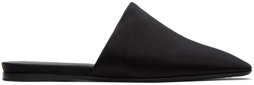 Tøj Max Mara Max Mara Satin Loafers Sort | 45263727600 MM81395