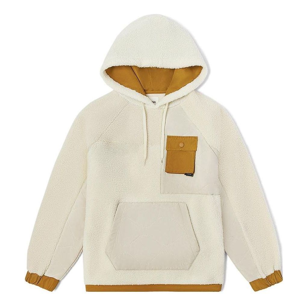 Sweatshirt Vans Fleece Hoodie with Kangaroo Pocket Hvid | VN0A7YIC2N1, 0