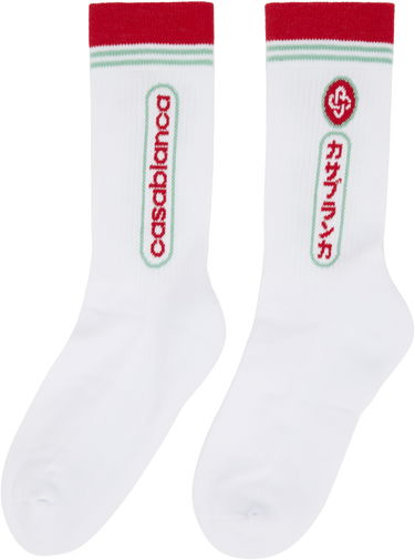 Sokker Casablanca Casablanca Fuji Dream Socks Hvid | APF25-ACC-010-01, 1