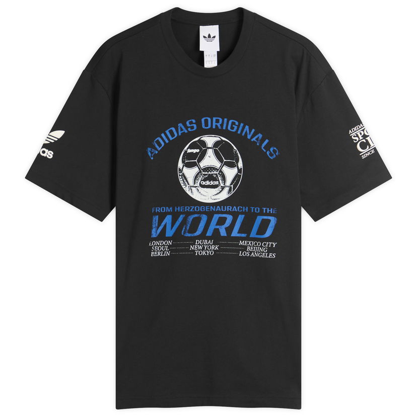 T-shirt adidas Originals 90S Football T-Shirt Sort | JX3064