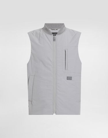 Vest Dolce & Gabbana Dolce & Gabbana Padded Technical Fabric Vest Grå | G9BIWTFUS26N0040, 0