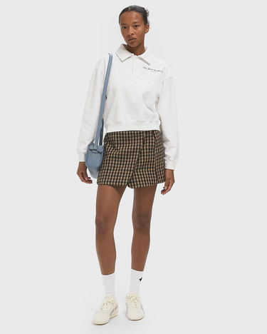 Nederdel GANNI Wool Blend Plaid Wrap Skirt Brun | W0655-979, 1
