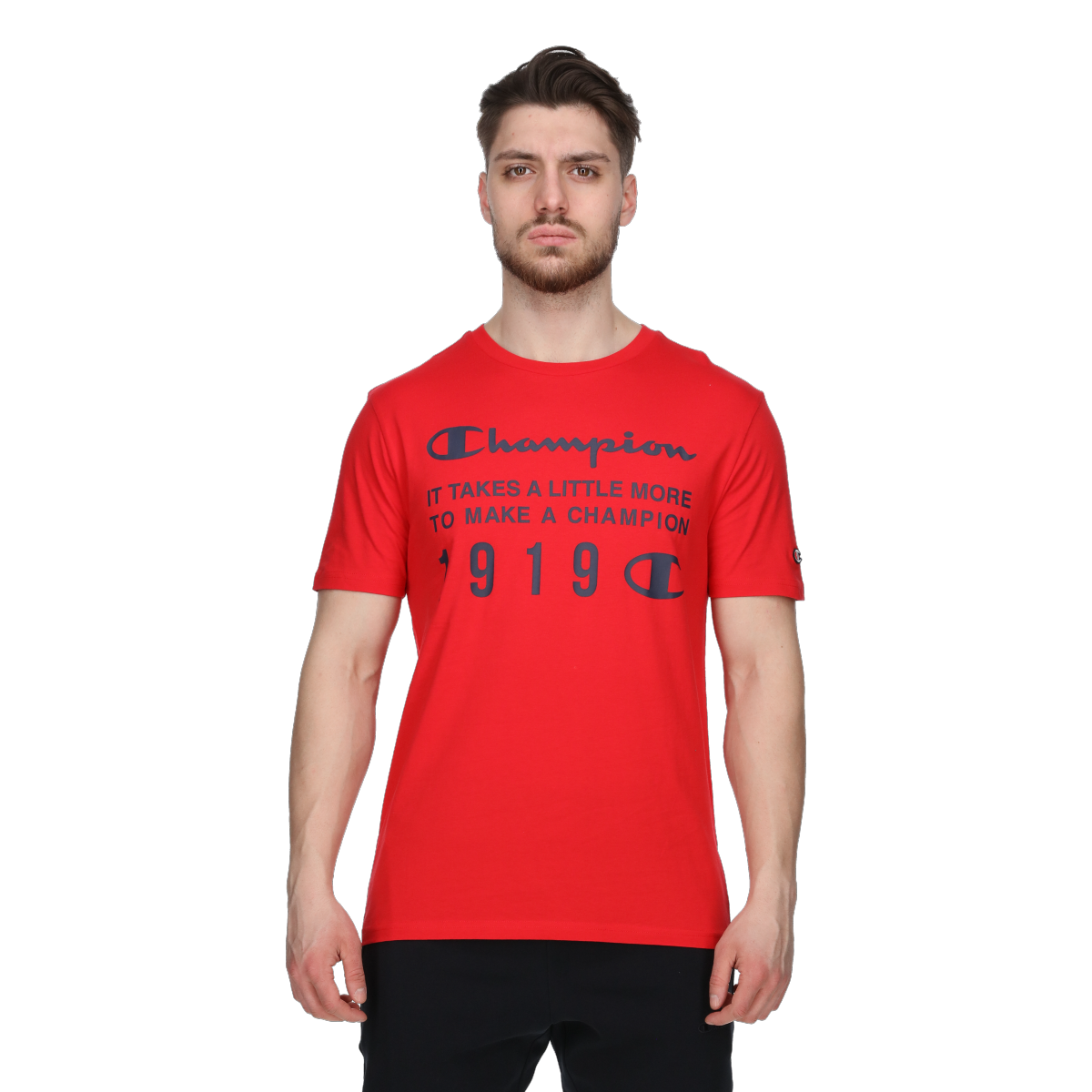 T-shirt Champion Crewneck Graphic T-Shirt 1919 Rød | 221508-RS001, 0