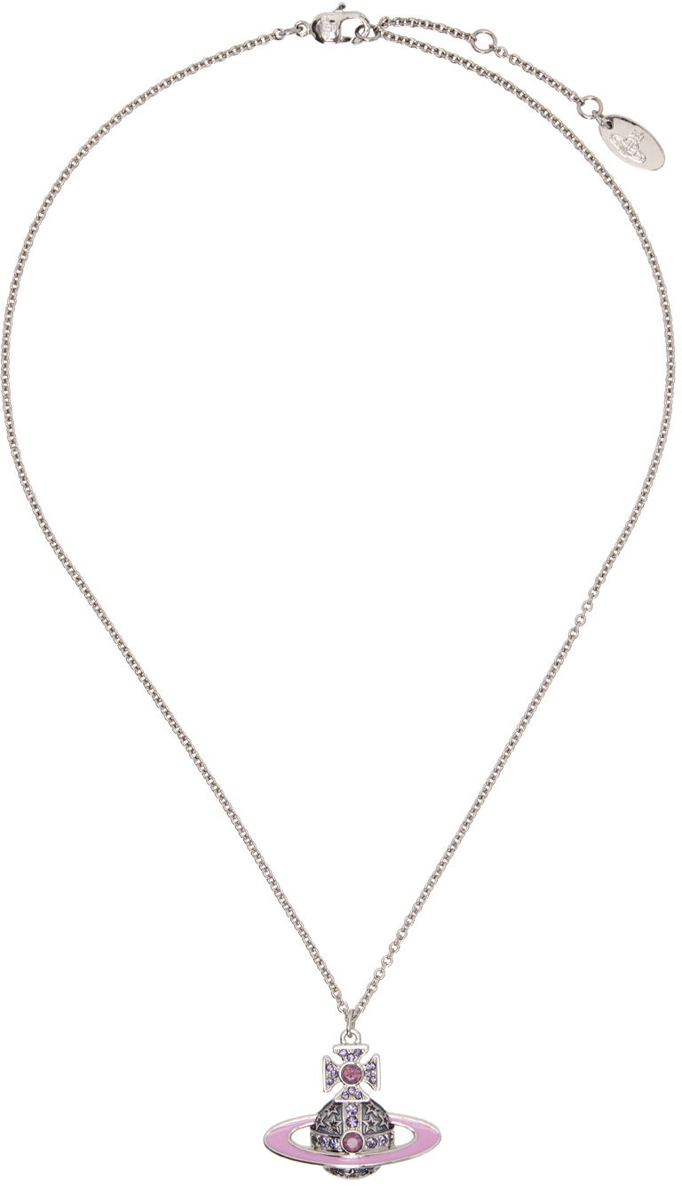 Halskæde Vivienne Westwood Pendant Necklace Grå | 630203AO-02P540-