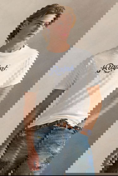 T-shirt Polo by Ralph Lauren Polo Ralph Lauren Printed T-Shirt Hvid | 710936401, 0