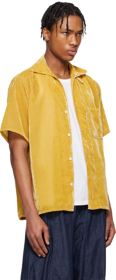 Skjorte Needles NEEDLES Italian Collar Velvet Shirt Gul | QV302, 1