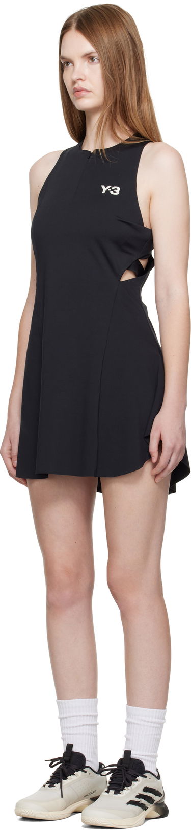 Kjole Y-3 US Open Tennis Pro Sport Dress Sort | JZ9304, 3