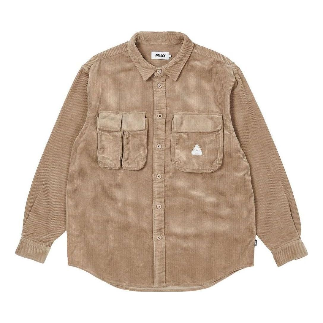 Skjorte Palace Corduroy Cargo Shirt Beige | P23SHT073, 0