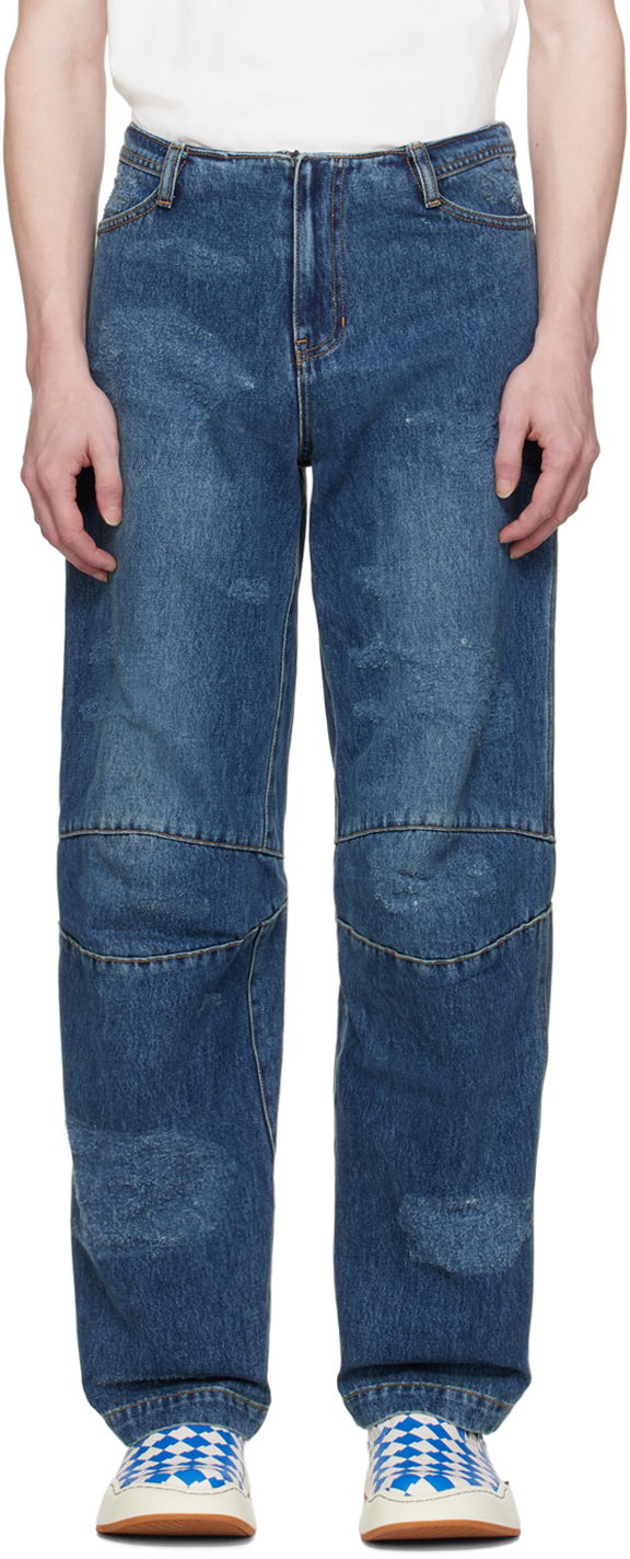 Jeans ADER ERROR Wide-Leg Jeans Blå | BN01SSJE0107BL