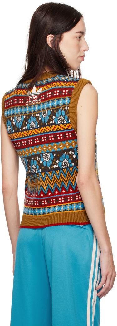Vest Wales Bonner Wales Bonner Knit Vest Brun | JE5983, 2