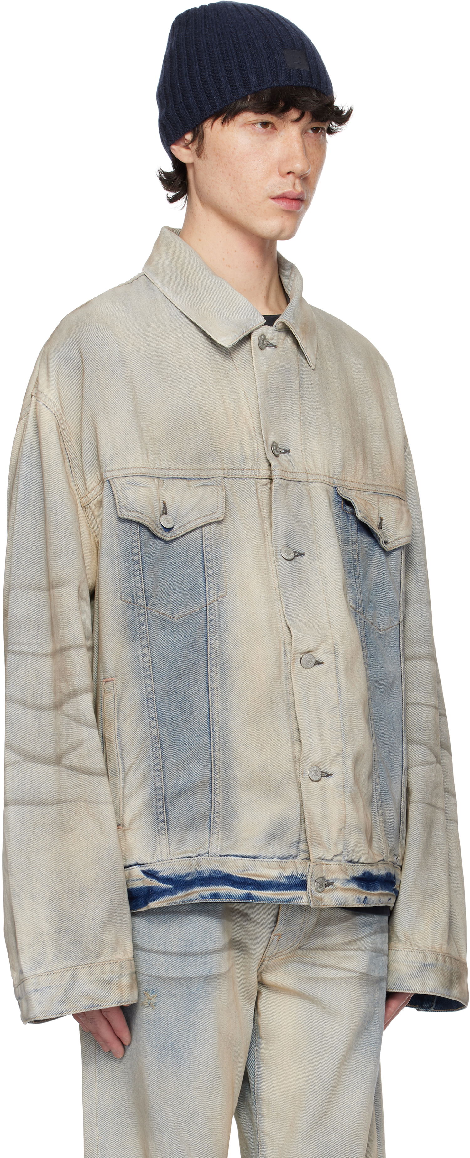 Jakke Acne Studios Acne Studios Oversized Denim Jacket Blå | C90191-, 1