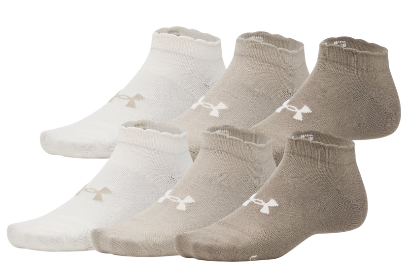 Sokker Under Armour Under Armour Essential 6-Pack Low Cut Socks Hvid | 1386239-200