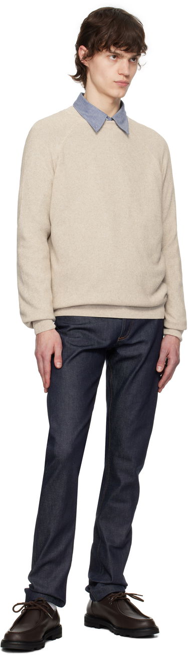 Sweater A.P.C. A.P.C. Florian Knit Sweater Beige | VIAJC-H23406, 3