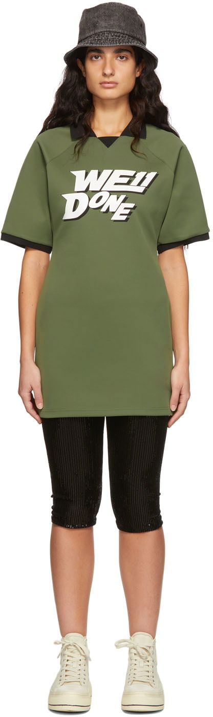 Polo skjorte We11done We11done Raglan Sports Dress Grøn | WD-TO1-22-555-W-KK, 0
