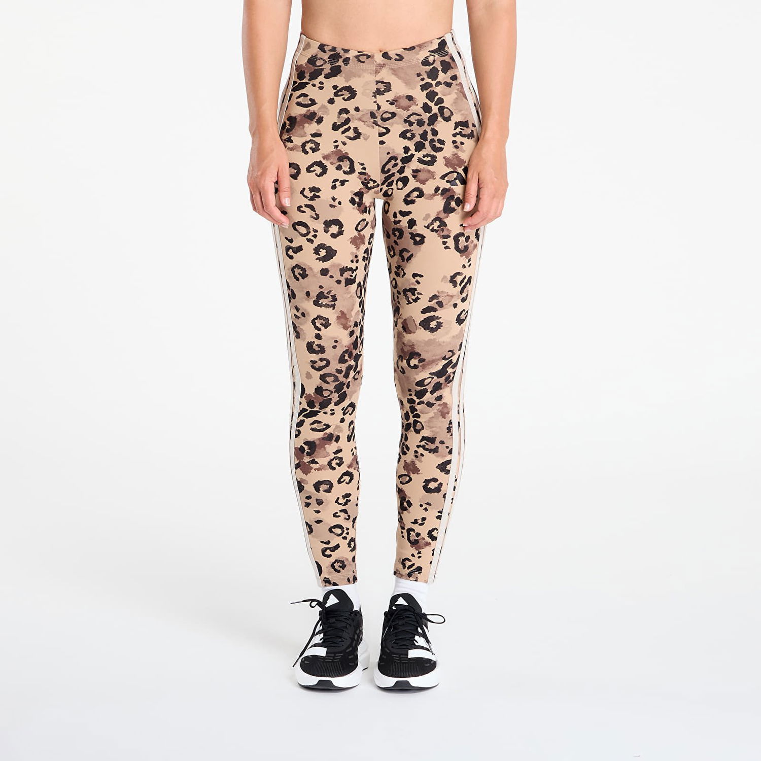Leggings adidas Originals Essentials 3-Stripes Animal Print Leggings Beige | JM1865, 0