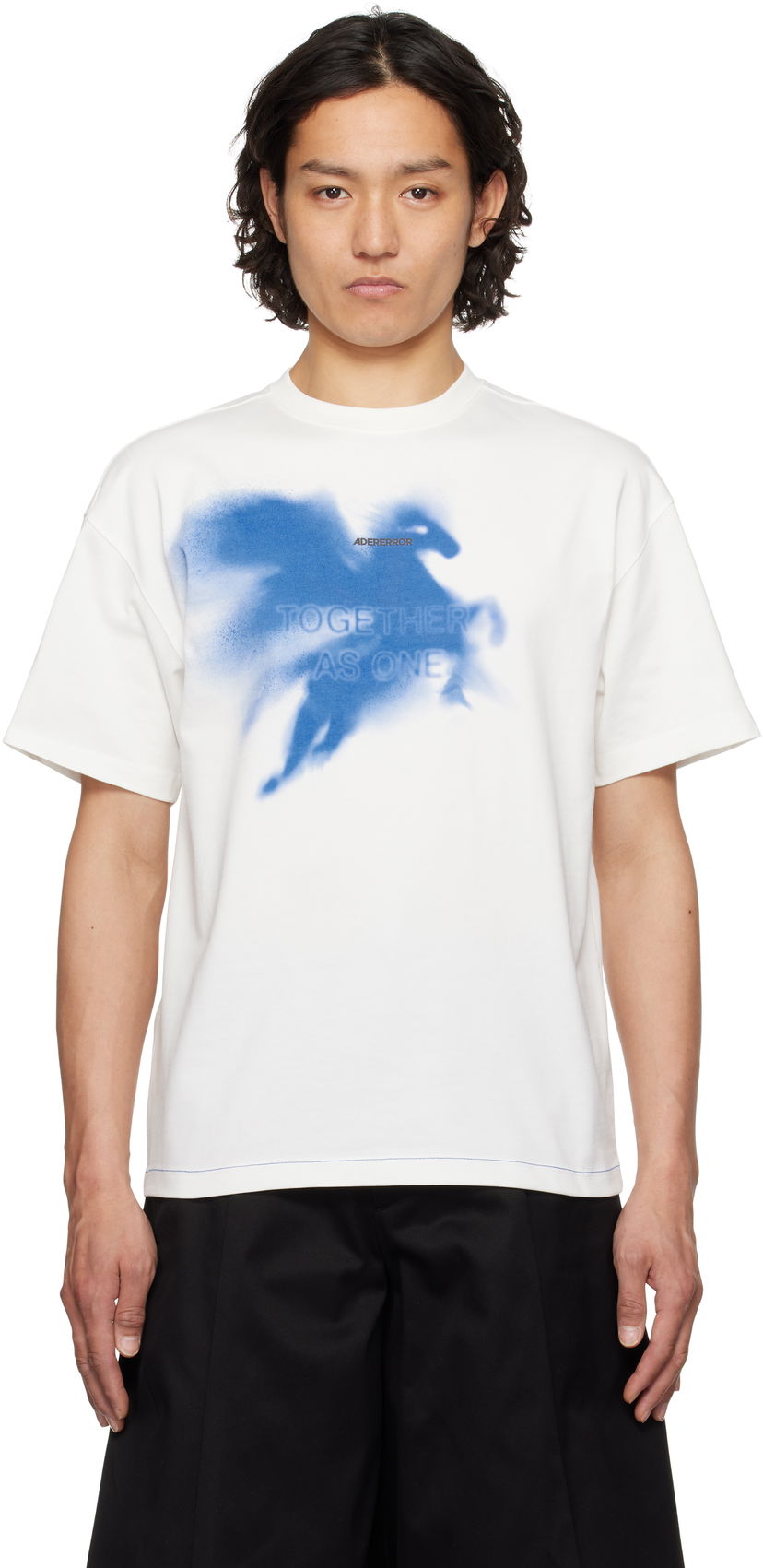T-shirt ADER ERROR ADER error 0108 Pegasus Graphic T-Shirt Hvid | BO01SSTS0108OW