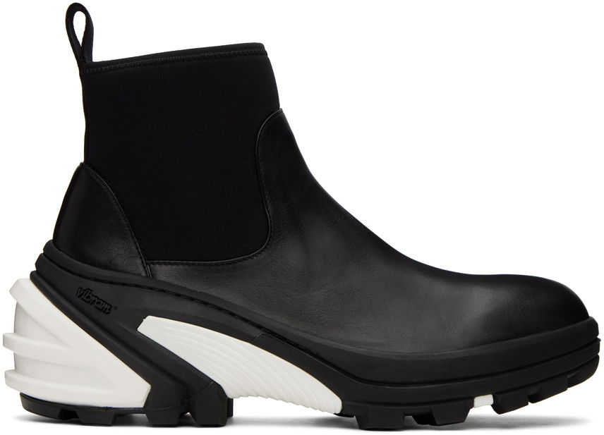 Sneakers og sko 1017 ALYX 9SM 1017 ALYX 9SM Leather Mid Chelsea Boots Sort | AAUBO0059LE02, 0