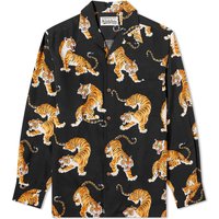 Skjorte WACKO MARIA Tim Lehi Vacation Shirt Sort | 23FW-WMS-HI03-BLK, 1