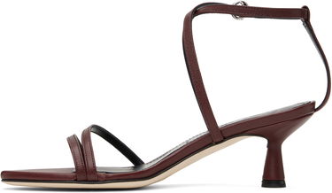 Tilbehør Aeyde Aeyde Maeve Leather Heeled Sandals Bourgogne | A11-HS-PRAR55ST156-SS25-955-007, 2