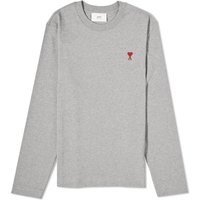 T-shirt AMI Small A Heart T-Shirt Grå | UTS205-726-055, 1