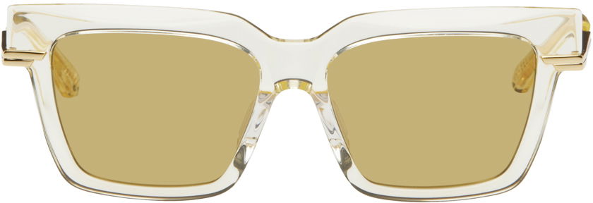 Solbriller Bottega Veneta Square Sunglasses Gul | BV1242S, 0