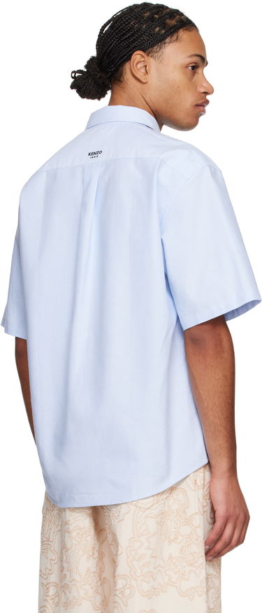 Skjorte KENZO Pop Crest Oxford Shirt Blå | FF55CH1279LO, 2