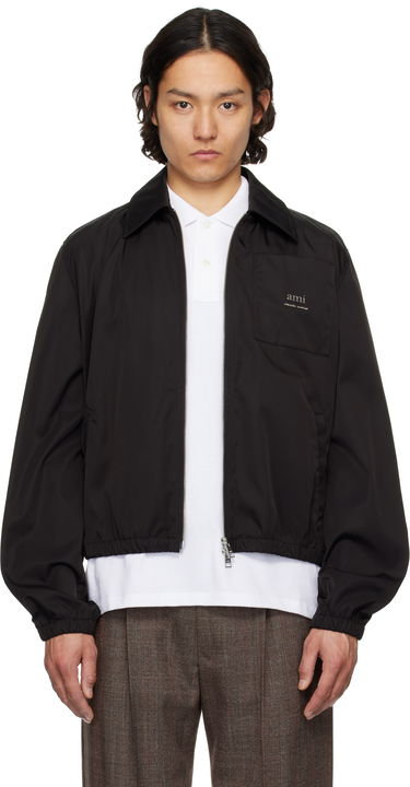 Vindjakke AMI AMI Zipped Jacket Sort | HJK063.PA0007, 0