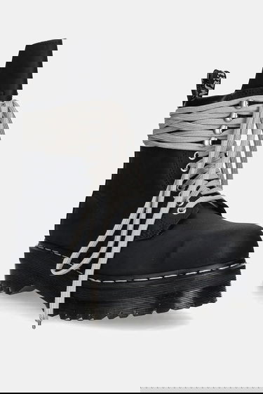 Sneakers og sko Rick Owens Rick Owens DRKSHDW x Dr. Martens Quad Sole Steel Toe Platform Boot Sort | DW02E6813.9001, 0