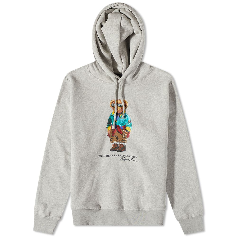 Sweatshirt Polo by Ralph Lauren Outdoor Bear Popopver Hoody Grå | 710853309021, 0