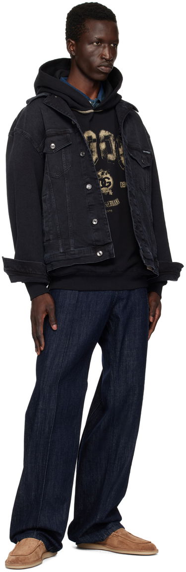 Sweatshirt Dolce & Gabbana Oversize Hoodie Sort | G9AJATG7NQC, 3