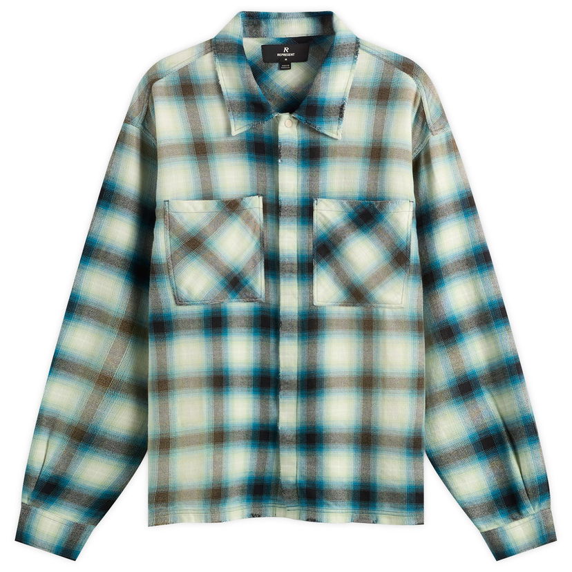 Skjorte Represent Clo Sun Bleached Flannel Shirt Flerfarvet | MLM100107-08