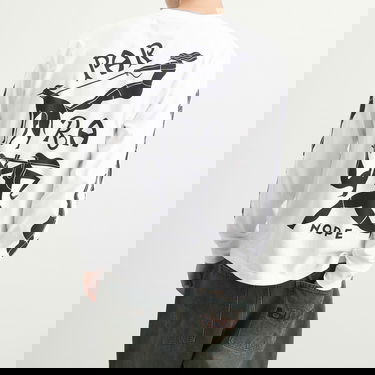 T-shirt By Parra Parra Dog Training Graphic Long Sleeve T-Shirt Hvid | 54110-WHT, 3