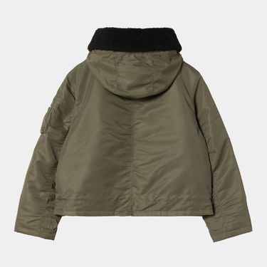 Parka Carhartt WIP Oltera Hooded Jacket with Sherpa Lined Hood Grøn | I035318_9, 1