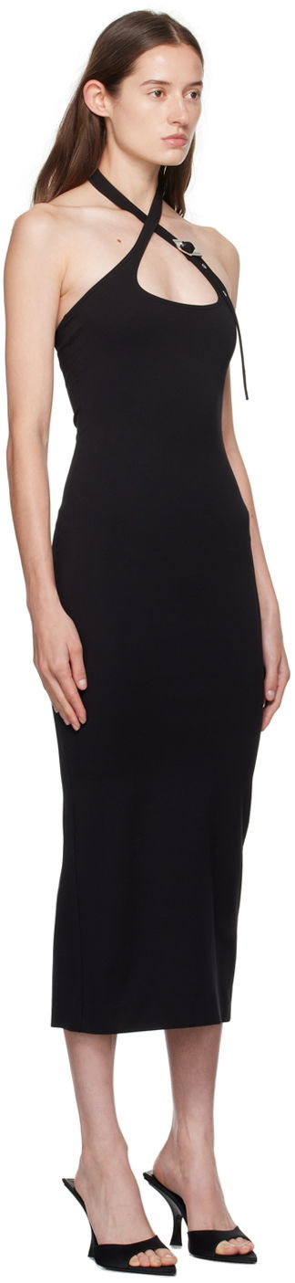 Kjole The Attico Attico Halter Neck Midi Dress Hvid | 241WCM102 RY02, 4