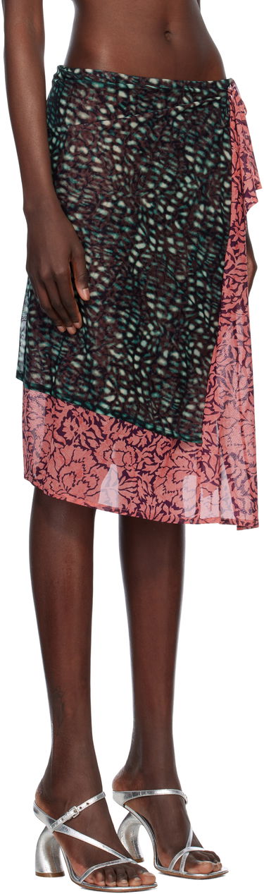 Nederdel Dries Van Noten Dries Van Noten Double Layered Midi Skirt Flerfarvet | 251-011164-1619, 4
