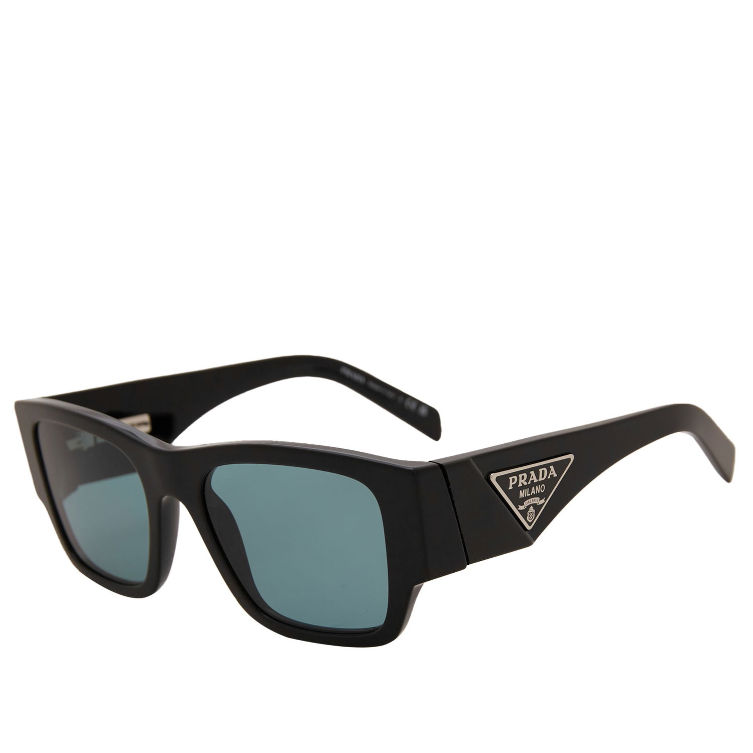 Solbriller Prada Black Petrol Green 10ZS Sunglasses Sort | 0PR-10ZS-16K40K54, 1