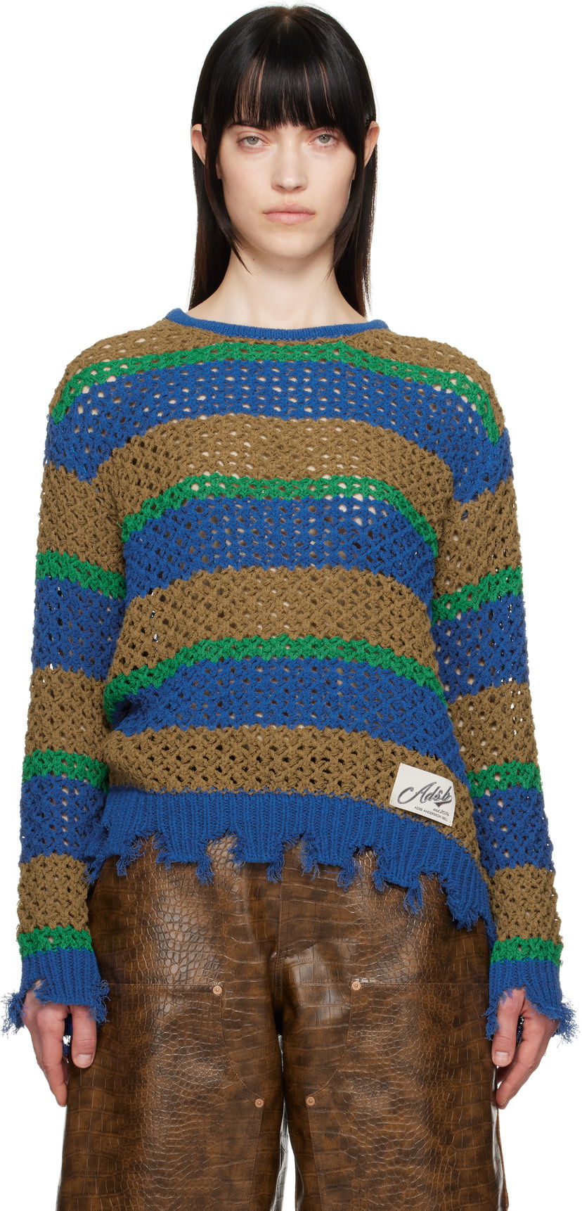 Sweater Andersson Bell Andersson Bell Damaged Stripe Knit Sweater Flerfarvet | atb1239u