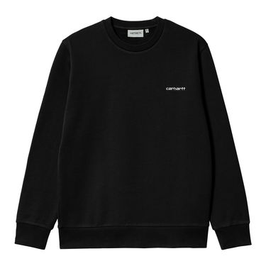 Sweater Carhartt WIP Script Embroidery Crewneck Sort | I032692_0D2_XX, 4