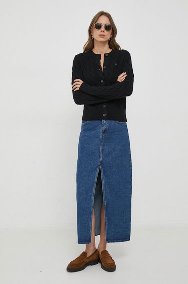 Sweater Polo by Ralph Lauren Cable Knit Cardigan Sort | 211910443, 1